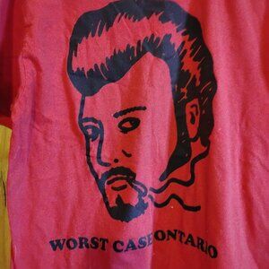 Men's Red Large Ricky Trailer Park Boys Worst Case Ontario T-Shirt TV Canada
